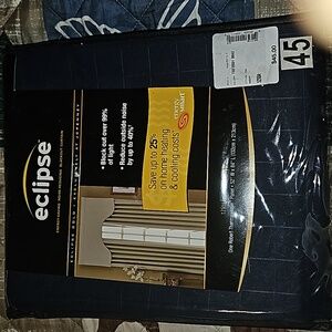 Eclipse dark blue curtain